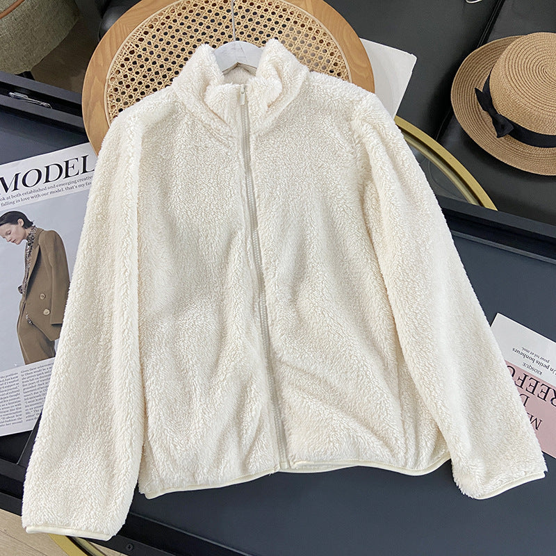 Women's Long Fleece full zip Cardigan