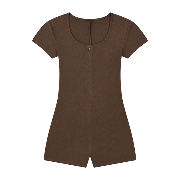 Waran Women’s Dual-Function Cape Tie-Waist Romper 250GSM