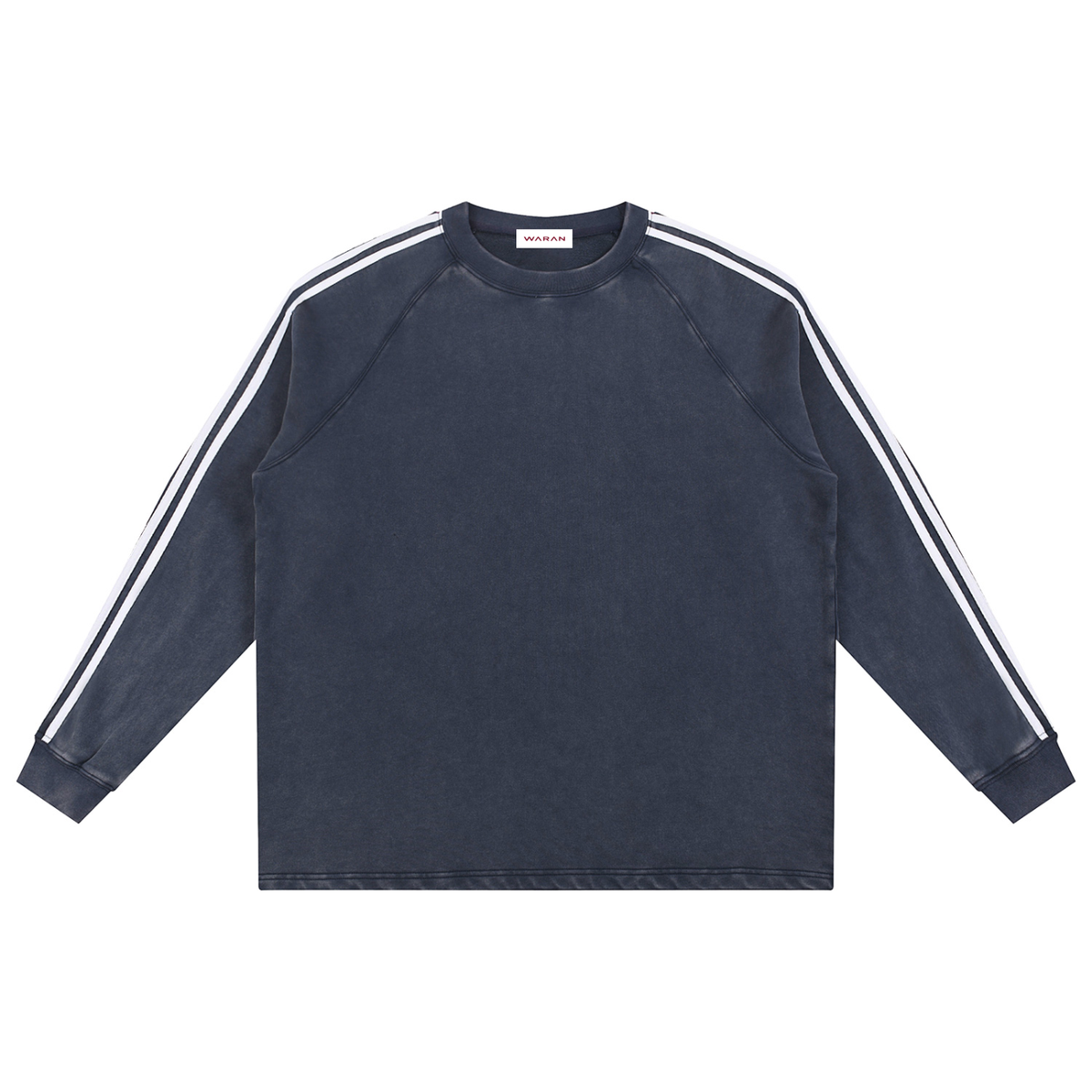 Snow Washed Contrast Tape Sweatshirt