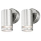 4lite Marinus GU10 Single Direction Outdoor Wall Light without PIR - Stainless Steel