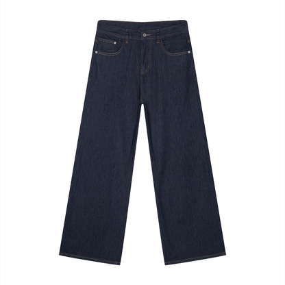Men's Loose Fit Wide Leg Jeans 270GSM