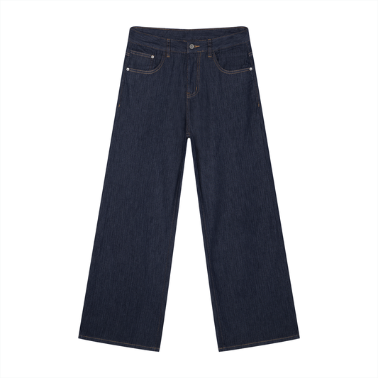 Men's Loose Fit Wide Leg Jeans 270GSM
