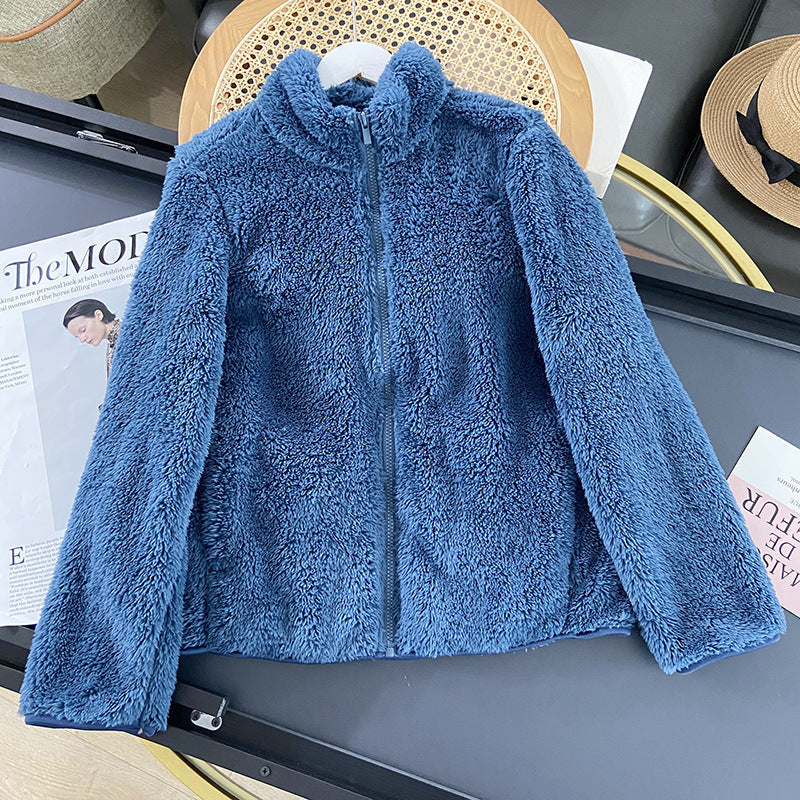 Women's Long Fleece full zip Cardigan