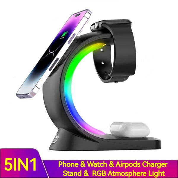 4-in-1 Magnetic Charger with Ambient Light