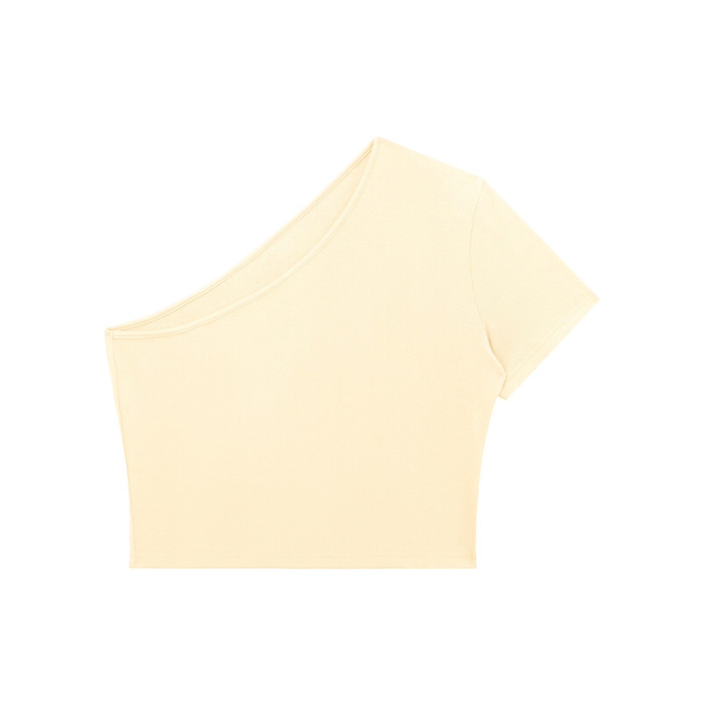 Women's One-Shoulder Crop T-Shirt 250GSM