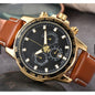 Men's Six-pin Full-function Quartz Watch
