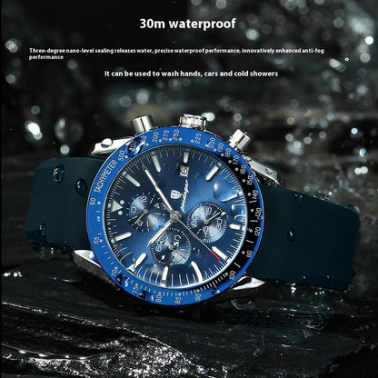 Poedagar Multifunctional Waterproof Luminous Men's Watch