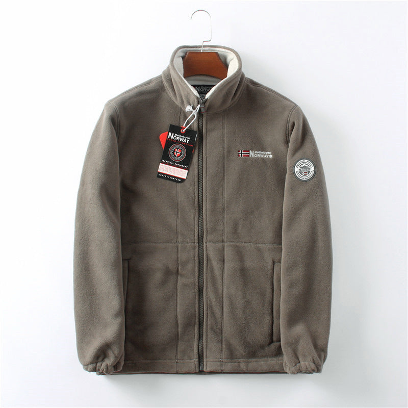 Mens Double-sided Polar Fleece Jacket