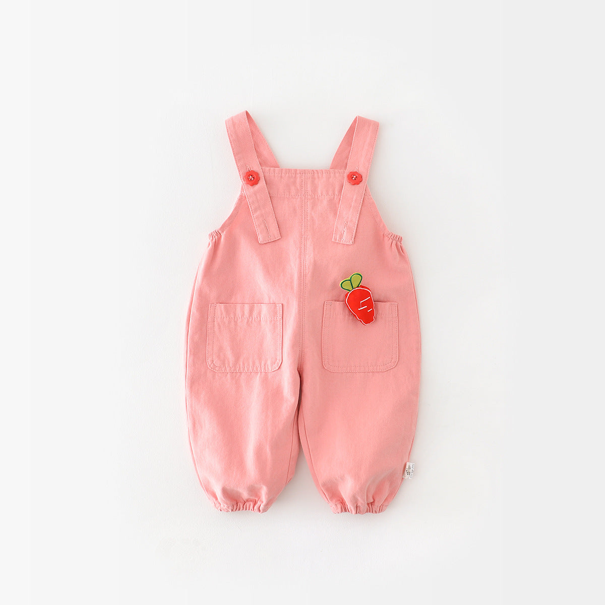 Baby Cotton Suspender Pants