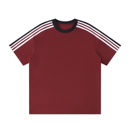 Waran Unisex Colorblock Striped T-Shirt