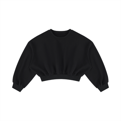 Women's Boxy Cropped Crewneck Sweatshirt