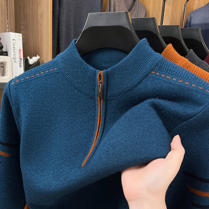 Half-Turtleneck Wool Sweater