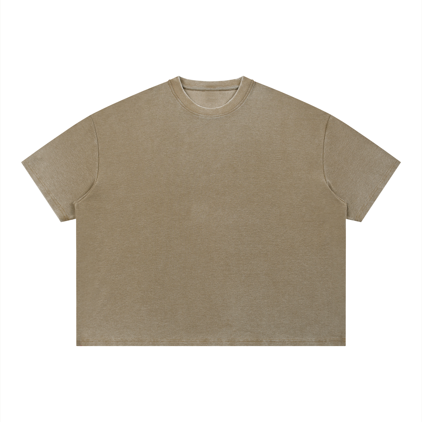 Unisex Vintage Wash Sunfade Boxy Waffle T-Shirt