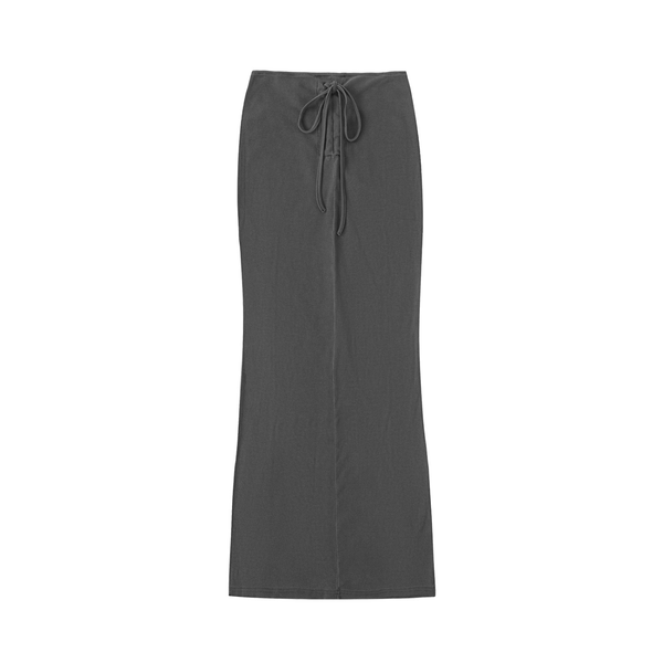 Waran Women’s Dyed Washed Drawstring Maxi Skirt