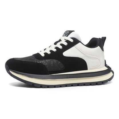 Baskets décontractées pour hommes - Chaussures confortables, antidérapantes, à lacets avec motif "TEAM" en relief