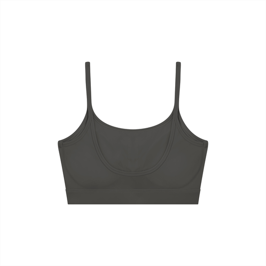 Women's Solid U-Neck Sports Bra
