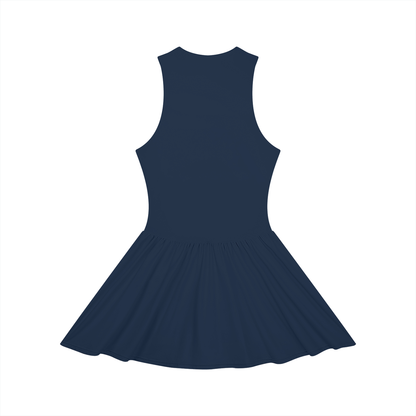 Women's Ruched Sleeveless Full-Zip Dress 220GSM