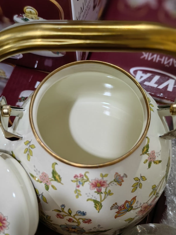 Théière d'extérieur émaillée