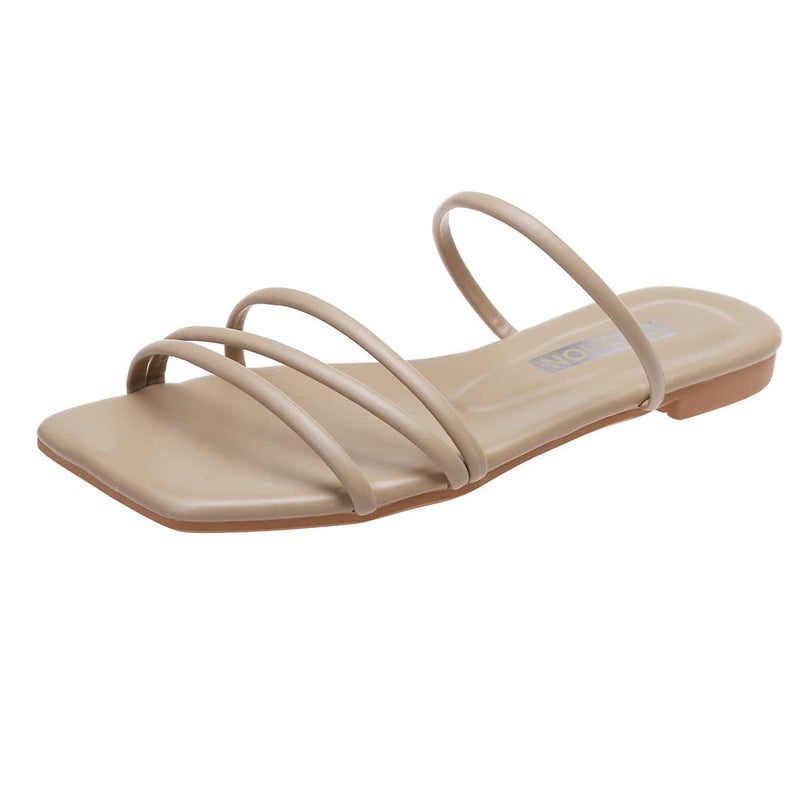 Thin Strap Minimalist Slippers - Stuffs & Savers
