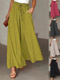 Women's Wide-leg Pants Elastic Waist Polka Dot Print