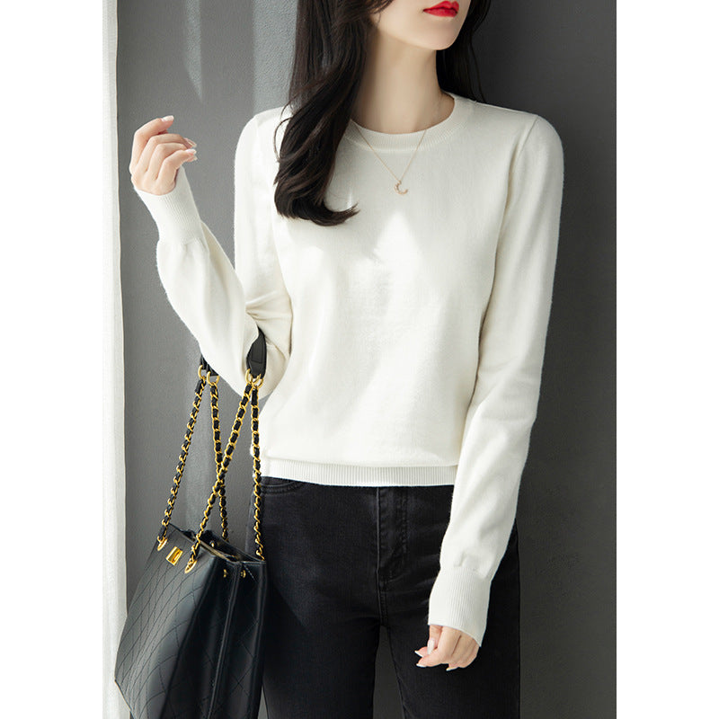 Womens Half High Collar Knitted Bottoming Shirt Sweater - Stuffs & Savers