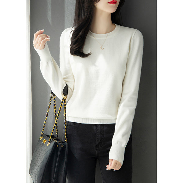 Womens Half High Collar Knitted Bottoming Shirt Sweater - Stuffs & Savers