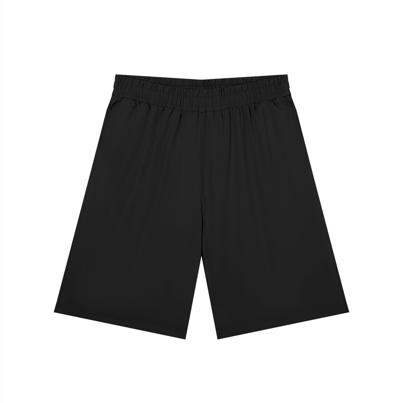 Men’s Solid Elastic Waist Shorts