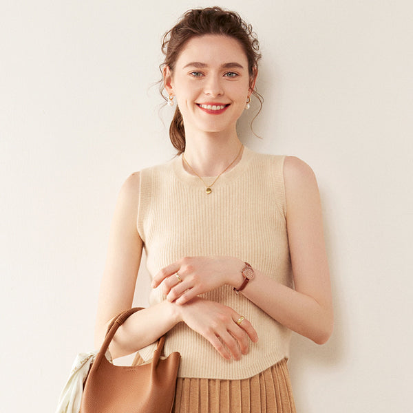 Cachemire tricoté de couleur unie pour femme, collection printemps-été