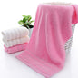 Pure Cotton Towel Soft And Highly Absorbent Solid Color All-cotton With Embroidery
