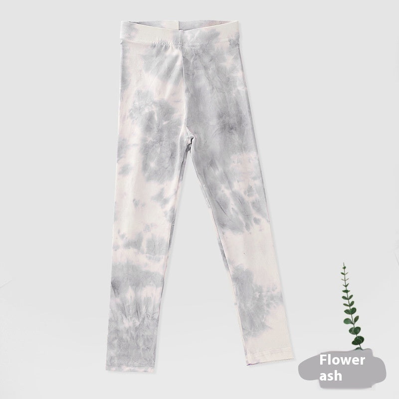 Girl's Leisure Tie-dyed Leggings