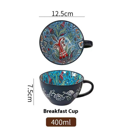 Ceramic Cup Cute Appearance Home Drinking Cup Hand Painted