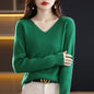 Women's Knitwear V-neck Pullover