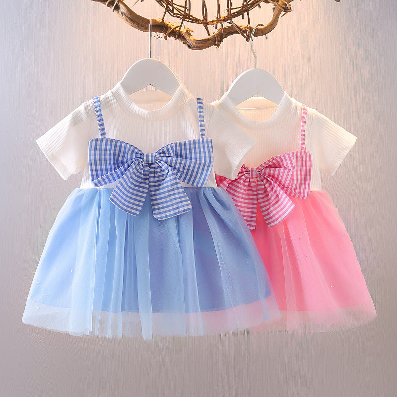 Girls' Cotton Floral Bubble Sleeve