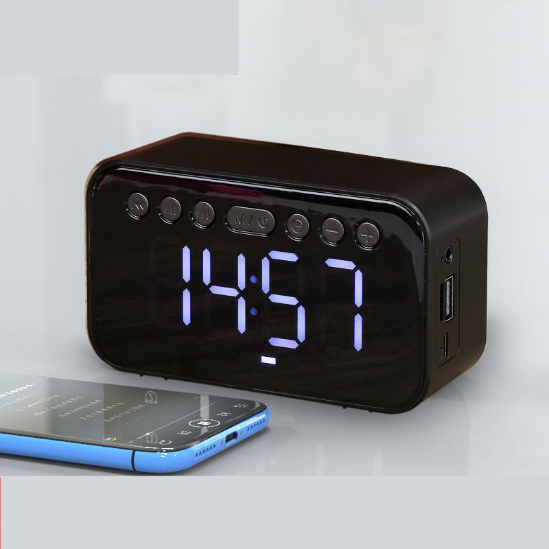 Alarm Clock Mini Bluetooth Speaker