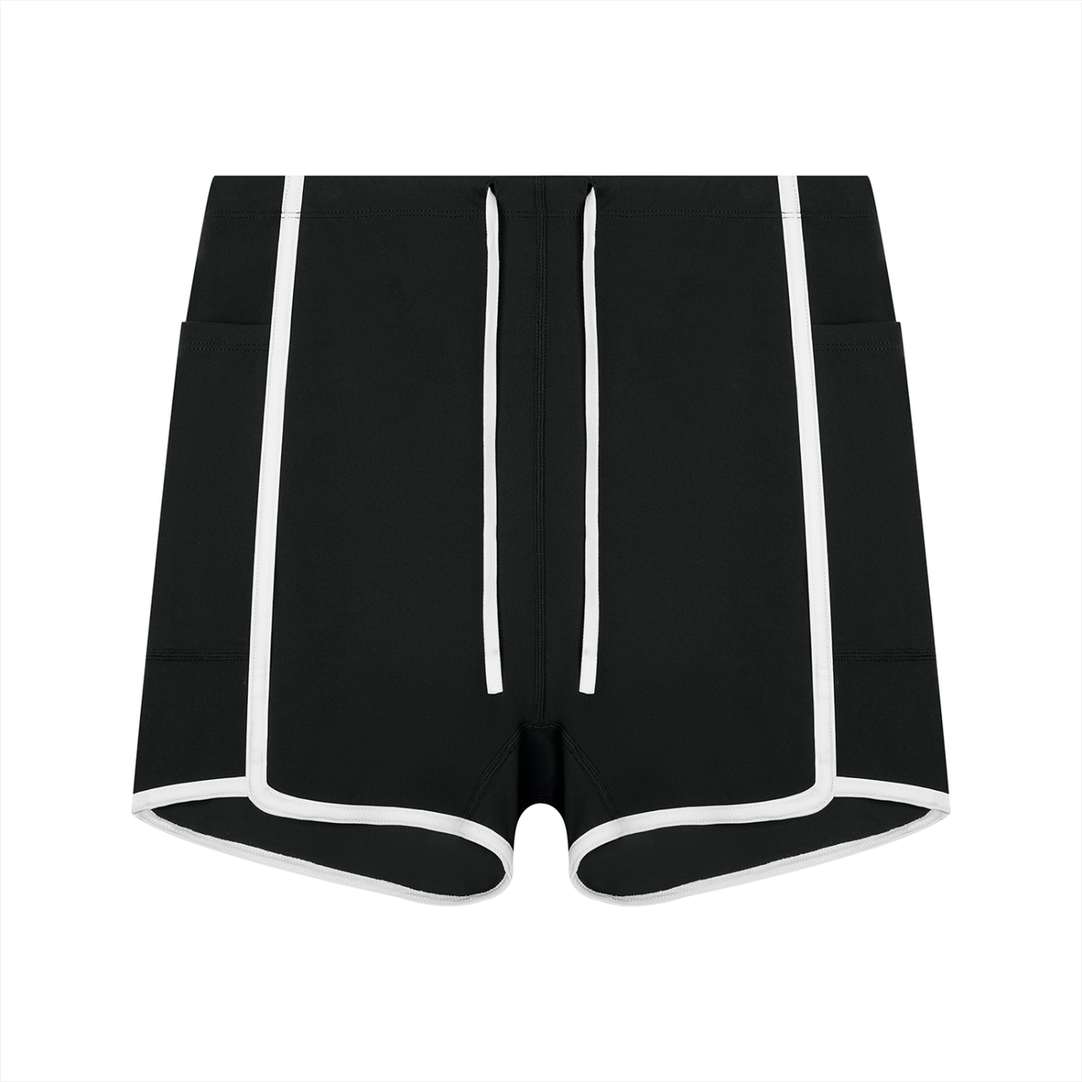 Women's High Rise Color Block Yoga Shorts