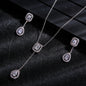 Zircon Water Drop Necklace 925