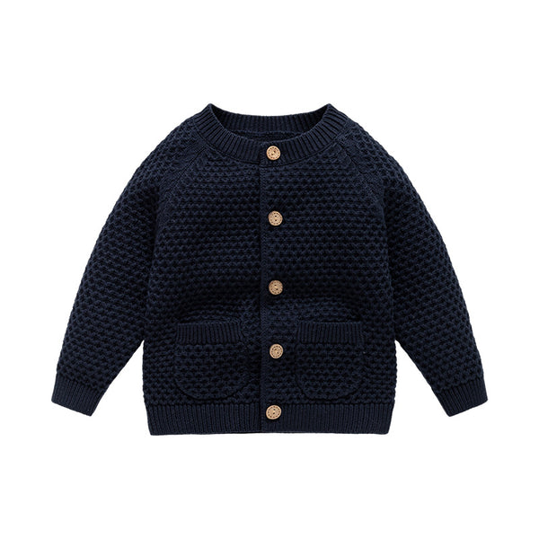 Boys' Fall Winter Coat Round Neck Sweater