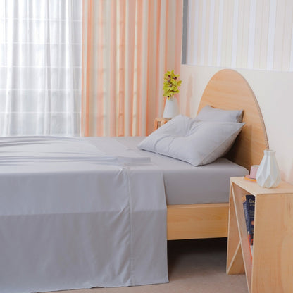 Ackly Bamboo - Dove Grey Flat Sheet