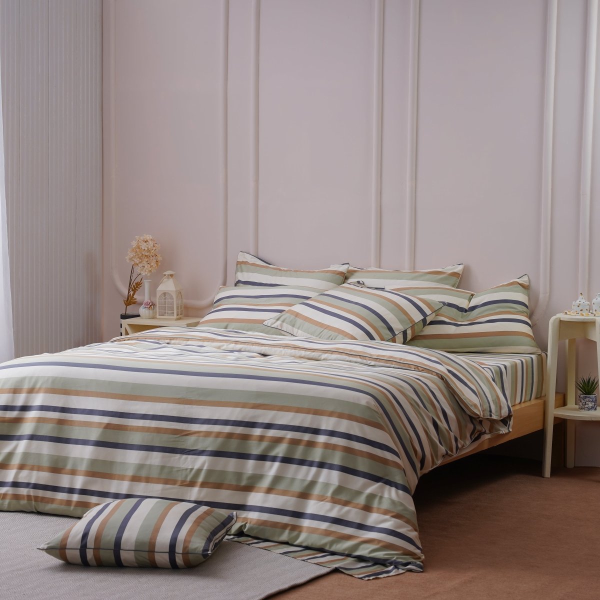 Ackly Bamboo Harmony Stripe Duvet Cover Set
