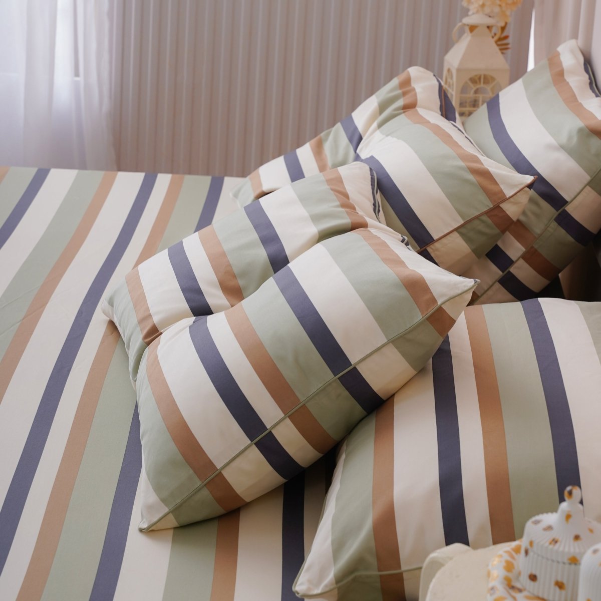 Ackly Bamboo - Harmony Stripe Pillowcases Pair