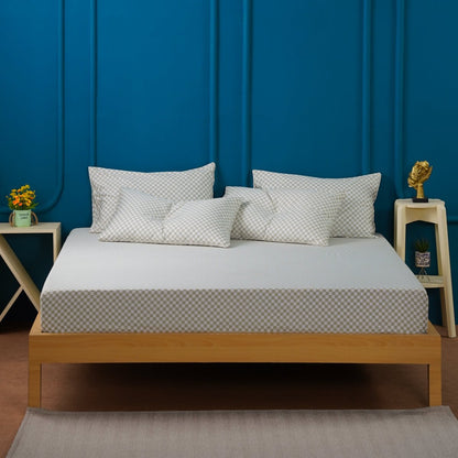 Ackly Bamboo - Sage Green Checkerboard Fitted Sheet