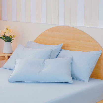 Ackly Bamboo Sky Blue Duvet Cover Set