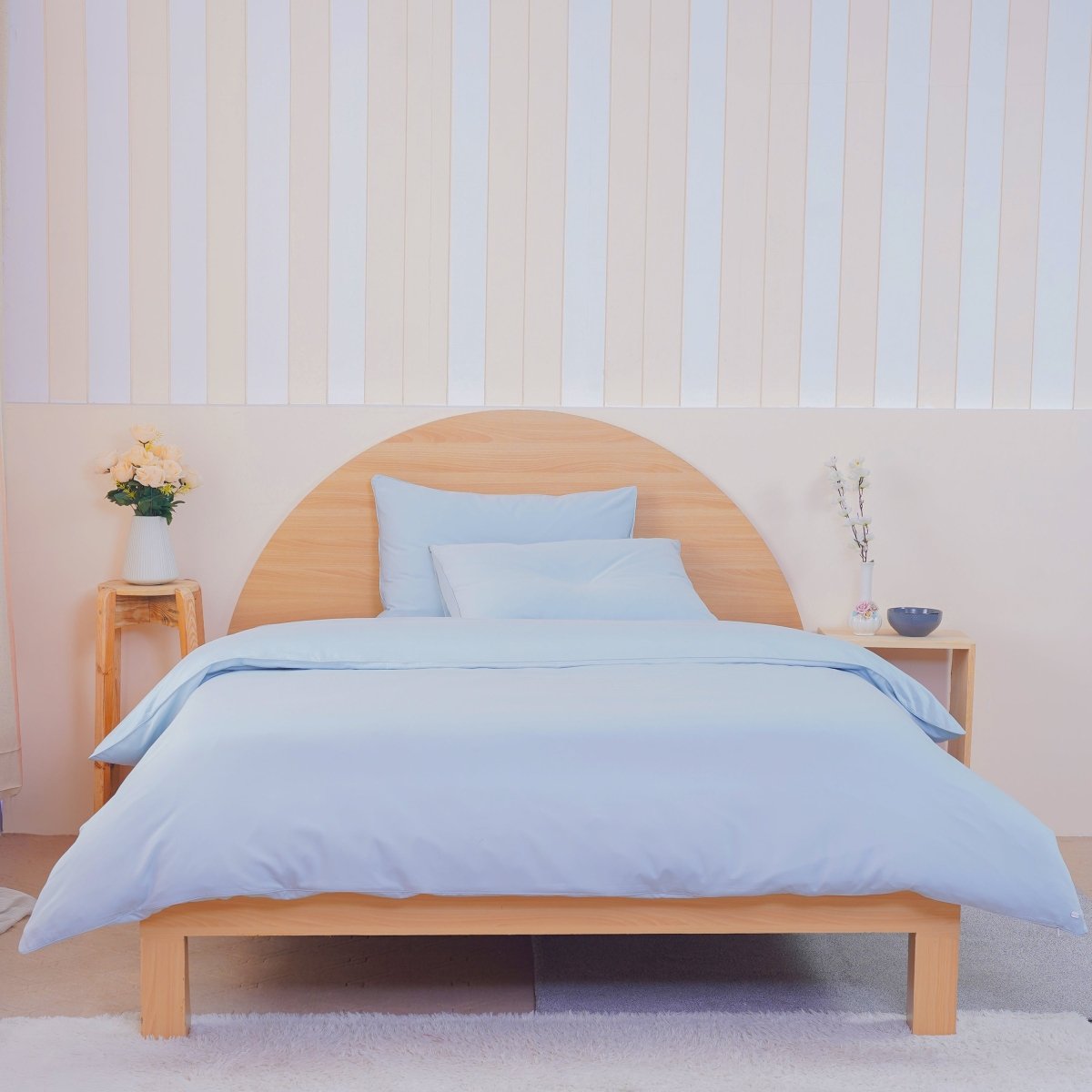 Ackly Bamboo - Sky Blue Duvet Cover