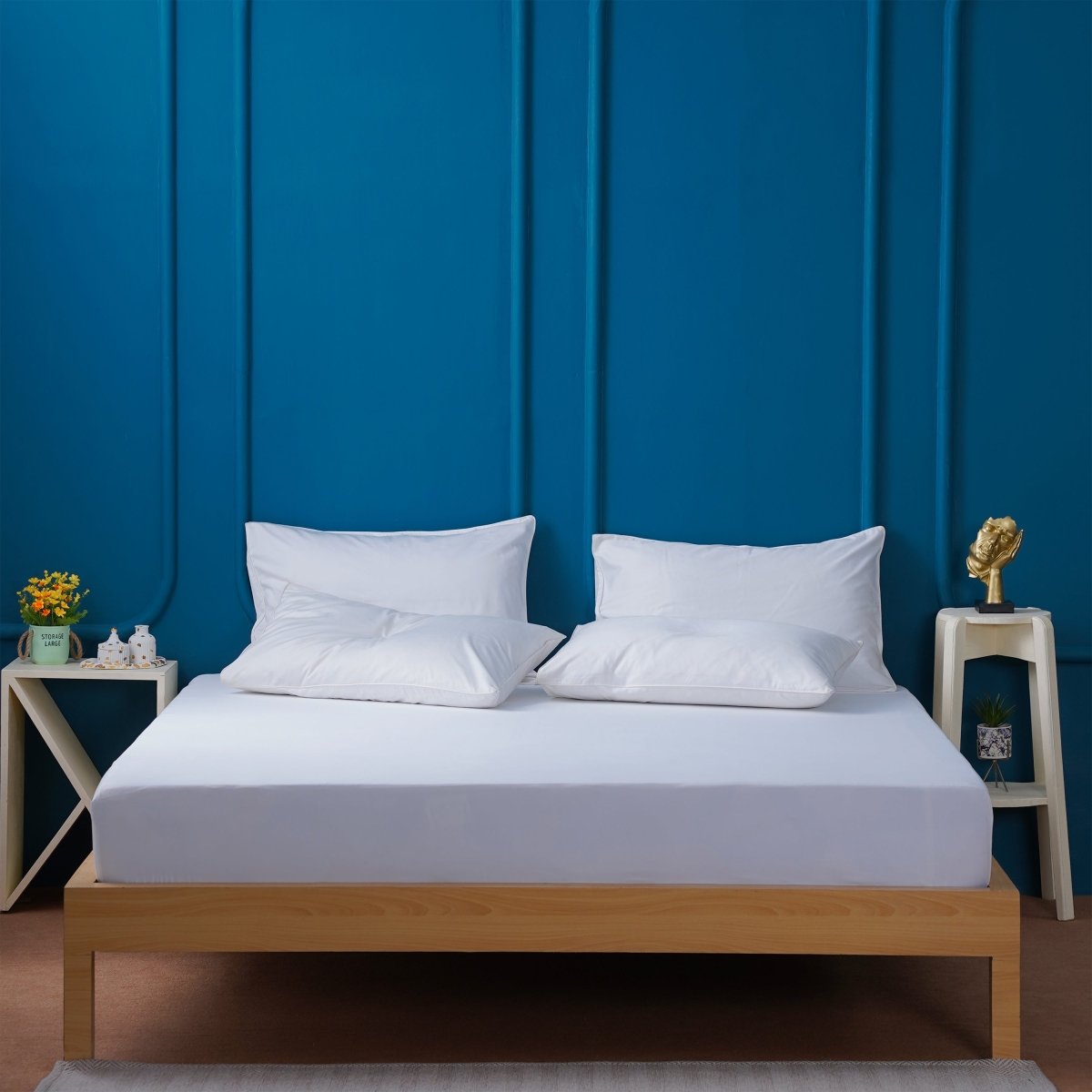 Ackly Bamboo - White Fitted Sheet