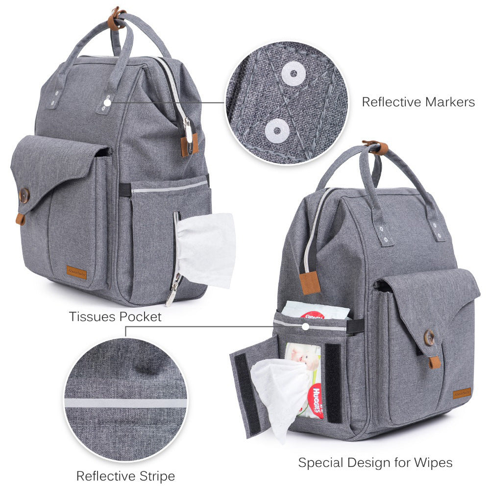 Waterproof Multifunctional Backpack - Baby Diaper Bag