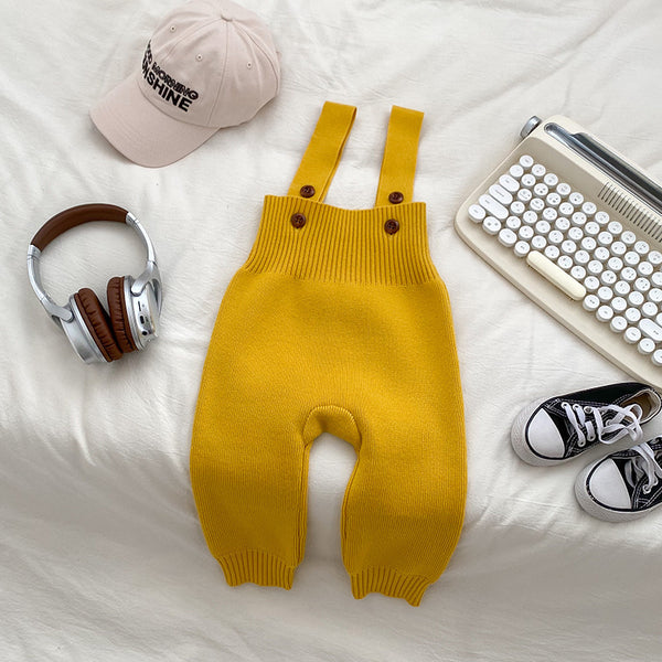 Baby Knit Bib Jumpsuit