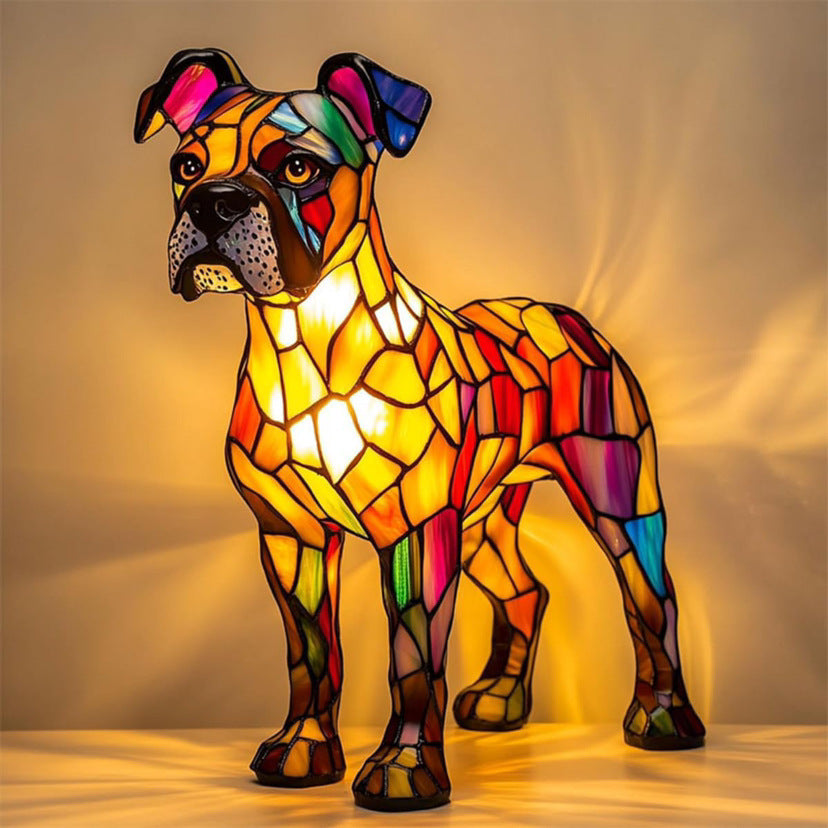 LED Small Night Lamp Art Animal Statue Creative Home Desktop Decoration