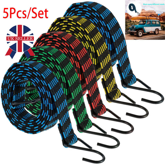 5XHeavy Duty Elastic Luggage Bungee Rope