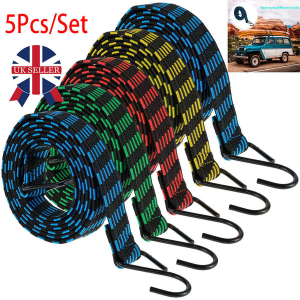 5XHeavy Duty Elastic Luggage Bungee Rope