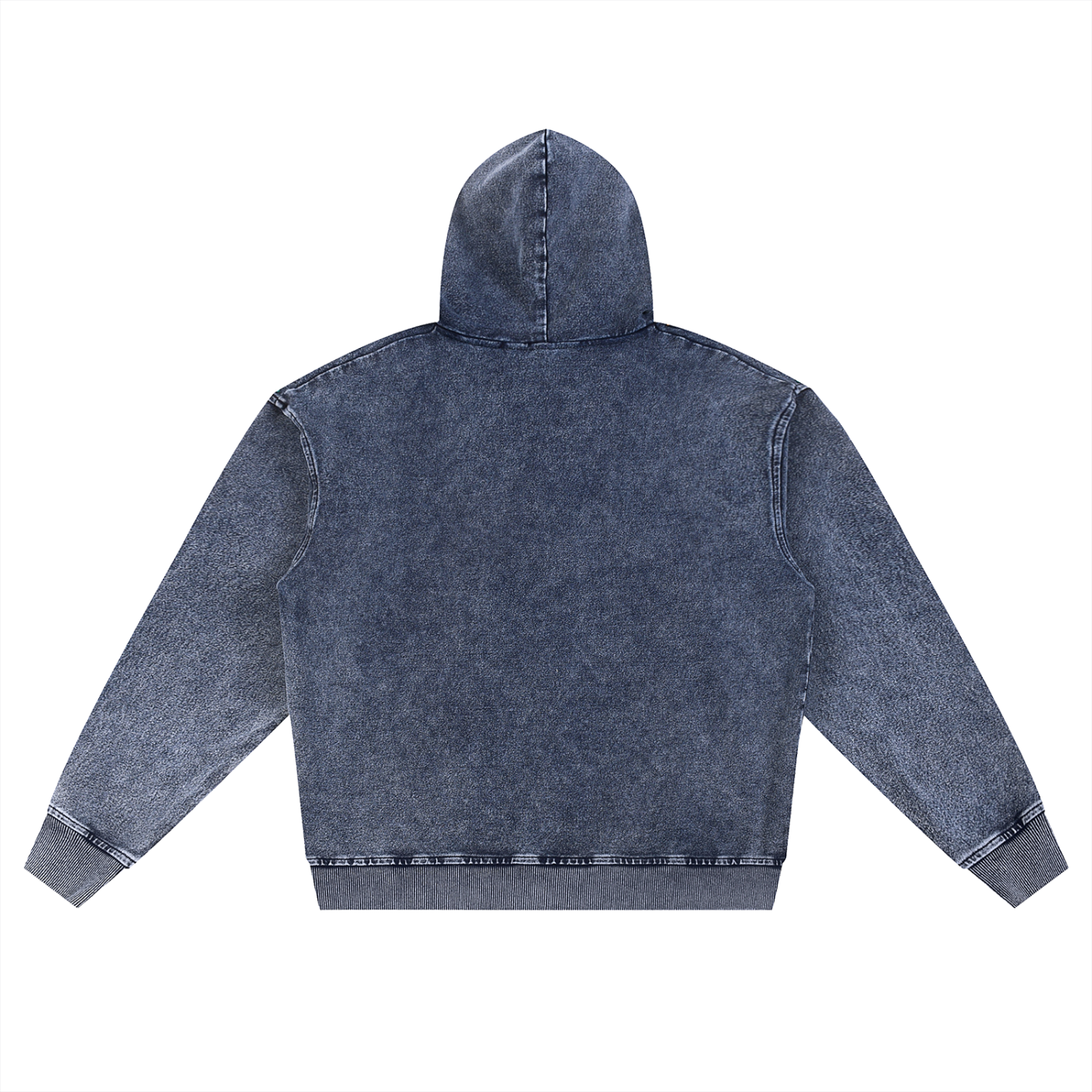 Waran Snow Wash Oversized Zip-Up Hoodie 380GSM